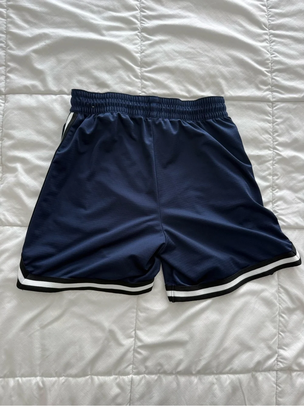 Nike Navy Dri-FIT Training Shorts with Black Waistband